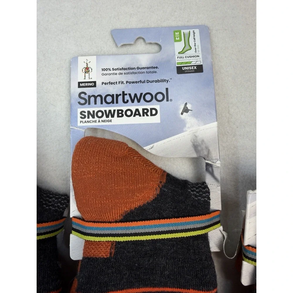 Smartwool 3 Pairs Snowboard Iguchi Pattern Over The Calf Socks Size Medium NEW